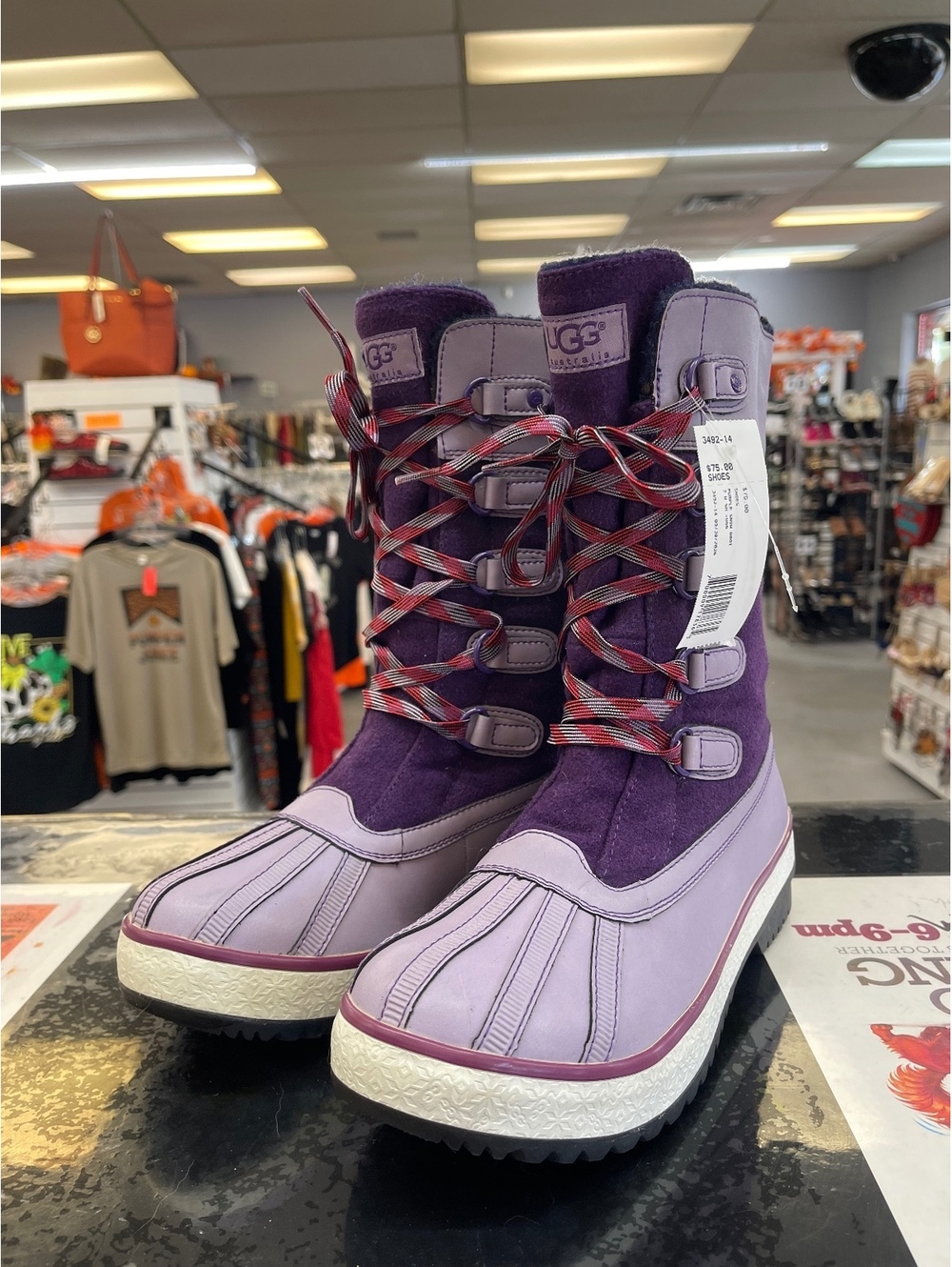 UGG Women's Waterproof Winter Boots Purple Size 8